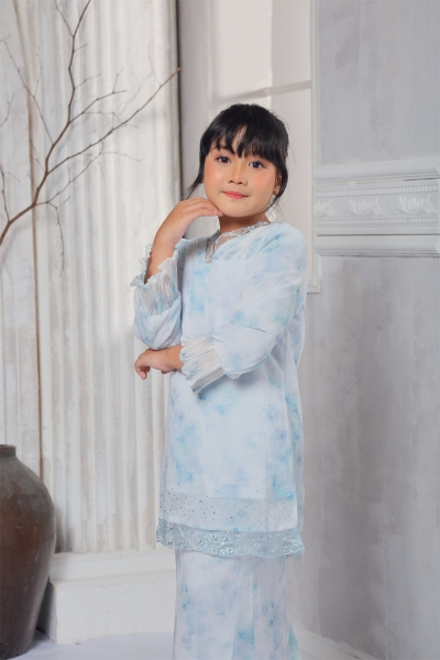 Kurung Dahlia Kids - Iceblue